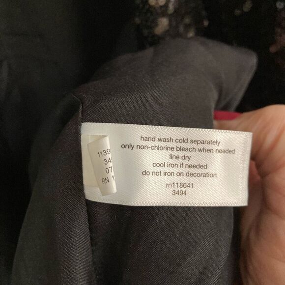 Lane Bryant black sequin long duster open front kimono womens 24 long sleeve NEW - Picture 11 of 12